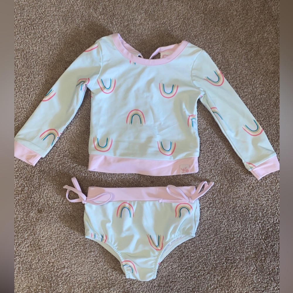 EUC SweetHoney 2-pc swim. Size 18 mos. Adorable swim suit!